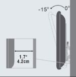 Wall mount large tilt up to  VESA 600x400 . - Image 3