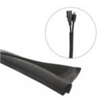 Flexible cable sock ?10mm  black 25 meter roll .