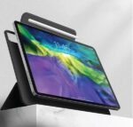 iPad Pro 11 2022/2021/2020  COLORADO Magnet Case. Black  with pencil holder flap - Image 3