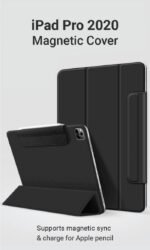 iPad Pro 11 2022/2021/2020  COLORADO Magnet Case. Black  with pencil holder flap - Image 4