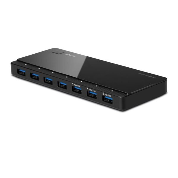 USB Hub USB 3.0 7-Port ext UH700, USB 3.2 Gen 1 (3.1 Gen  1) Micro-B, USB 3.2 Gen 1 (3.1 Gen 1) Type-A, 5000 Mbit/s, Black, 1 m, USB