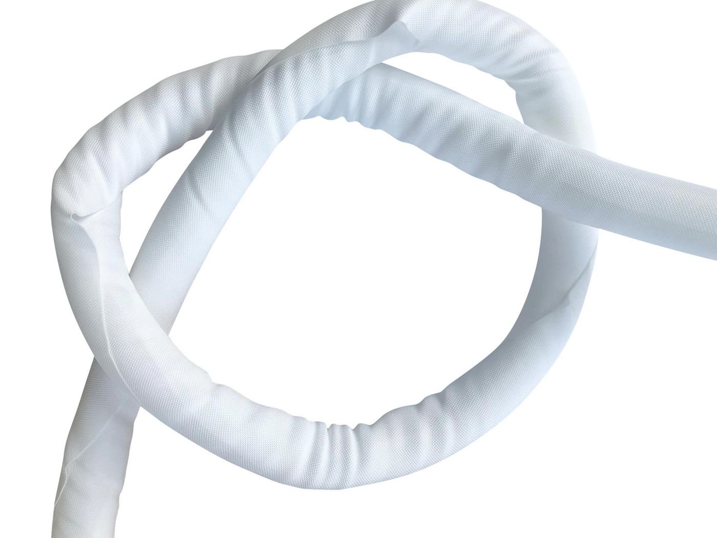 Img_25265634.jpg Flexible cablesock ?38mm white 25m Roll Cut table tight - Image 1
