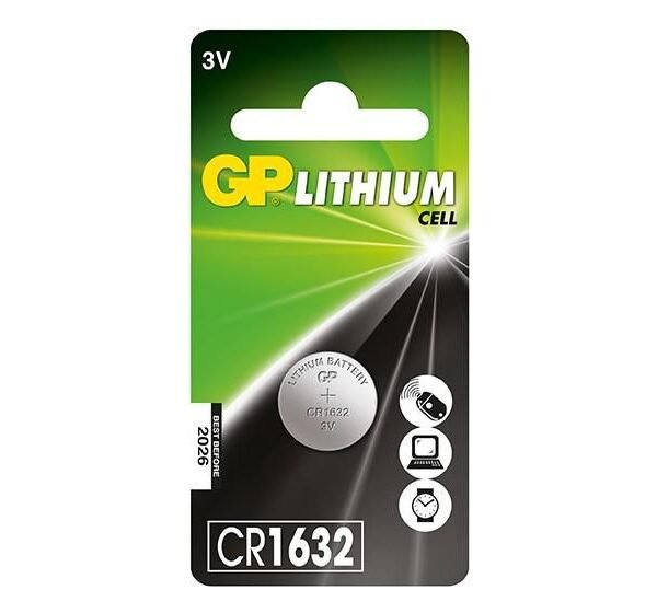 LITHIUM BUTTON CELL CR1632 Lithium Cell CR1632,  Single-use battery, CR1632, 3 V, 140 mAh