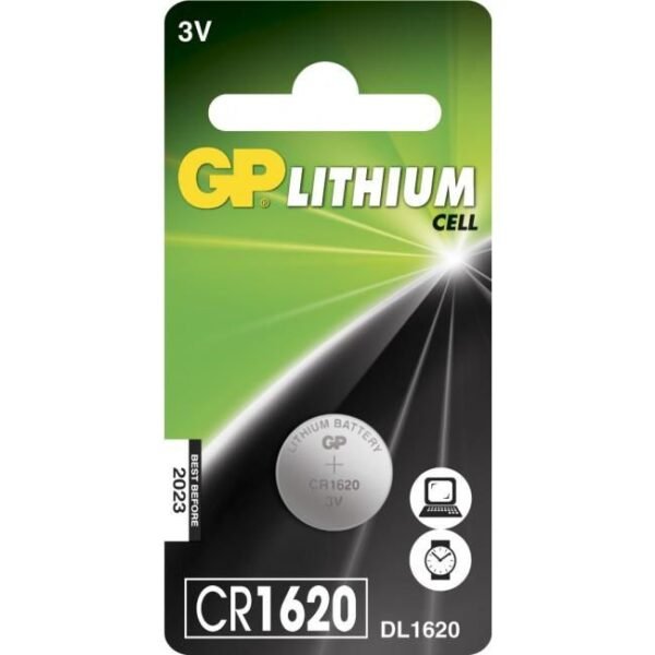 Lithium Coin CR1620 1's PET  Childproof Card Lithium  103122, Single-use battery, CR1620, , 3 V, 1-pack
