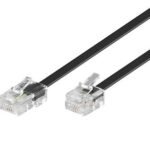 RJ11-RJ45 15M M/M Black 6P/4C-8P/4C