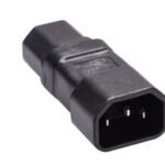 Power Adapter C14 to C15 IEC 320 C14 - IEC320 C15 15 Amps & 250 Volts, Black