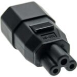 Power Adapter C14 to C5 IEC 320 C14 - IEC 320 C5 Black