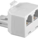 ISDN T-Adapter Y-ADAPTER RJ11 - 2x RJ14 M/F 6P/4C, connected 1:1
