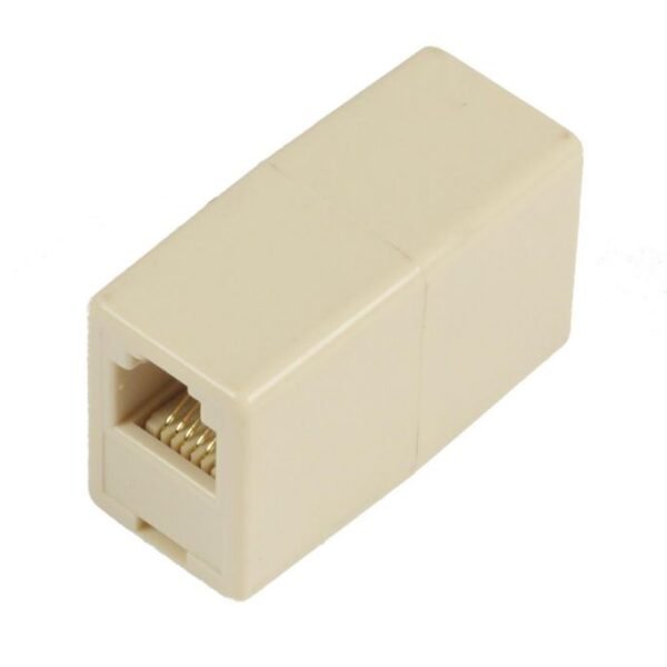 Modular Adapter RJ12-RJ12 F/F 6P/6C, UTP Connection Allocation: 1:1, Plastic housing