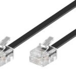 ModularCable RJ11 6P/4C 6m Black 1-4, 2-3, 3-2, 4-1