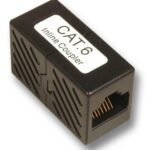 Modular Adapter RJ45-RJ45 CAT6 F/F, 8C/8P, UTP Connection Allocation: 1:1, Plastic housing