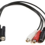 VGA to S-video 3x RCA 0,2m. MONGGSV, 0.2 m, VGA (D-Sub),  RCA + S-Video, Black, Male/Female
