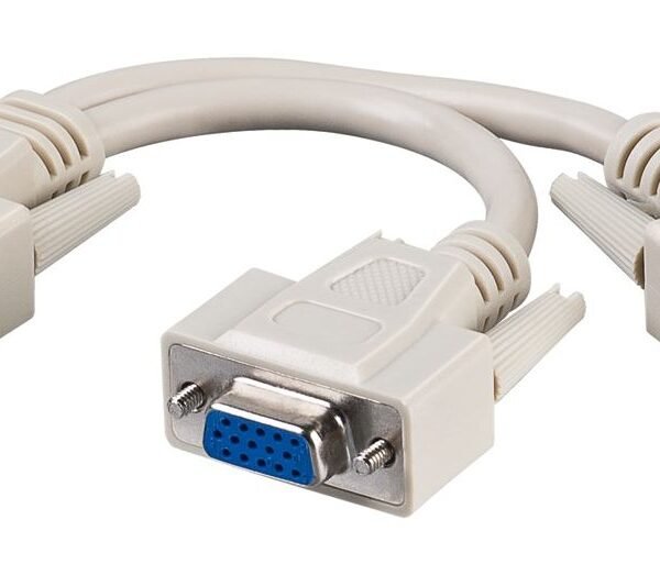 VGA Y-splitter 1 to 2, passive 0,30m 100pcs/box