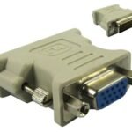 DVI-D/VGA 15-pin Adaptor M-F DVI-D 24+1 - VGA 15pin, Black Passive adapter that direct only analouge signal from DVI-D connector to VGA