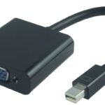 Active Mini DP - VGA Adaptor Mini DP M - VGA Female, Black Connect a VGA display to a Mini-DisplayPort?-equipped PC or Mac? computer