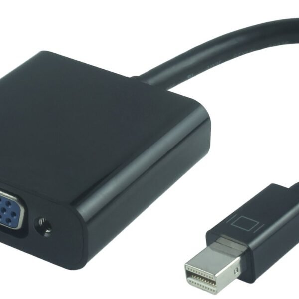 Active Mini DP - VGA Adaptor Mini DP M - VGA Female, Black Connect a VGA display to a Mini-DisplayPort?-equipped PC or Mac? computer
