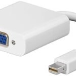 Mini Displayport-VGA M-F White Passive, Connect a VGA display to a Mini-DisplayPort?-equipped PC or Mac? computer