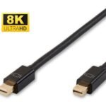 8K Mini Displayport Cable 1m version 1.4, Gold-plated plugs Max. Resolution : 8K 60Hz