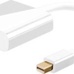 Mini Displayport-HDMI Adaptor Mini DP Male - HDMI Female White, with Audio, 15 cm, Passive, gold plated