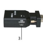 Mini VGA to HDMI Converter Mini VGA housing with Audio Input, USB 5V Input