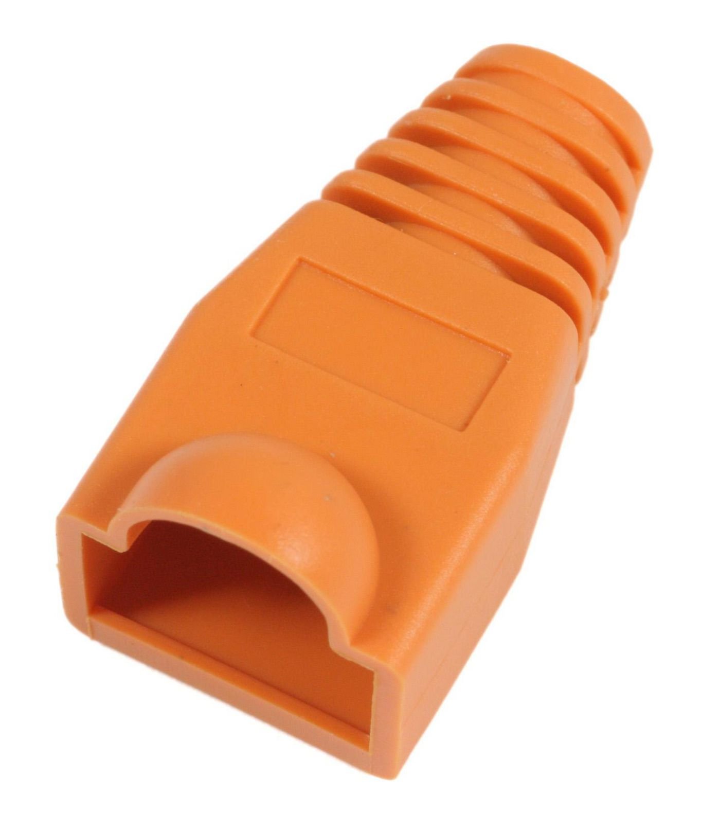 Img_25425944.jpg Strain Relief Boot for RJ45 Orange, 50pcs Cable lead in 6.40mm - Image 1