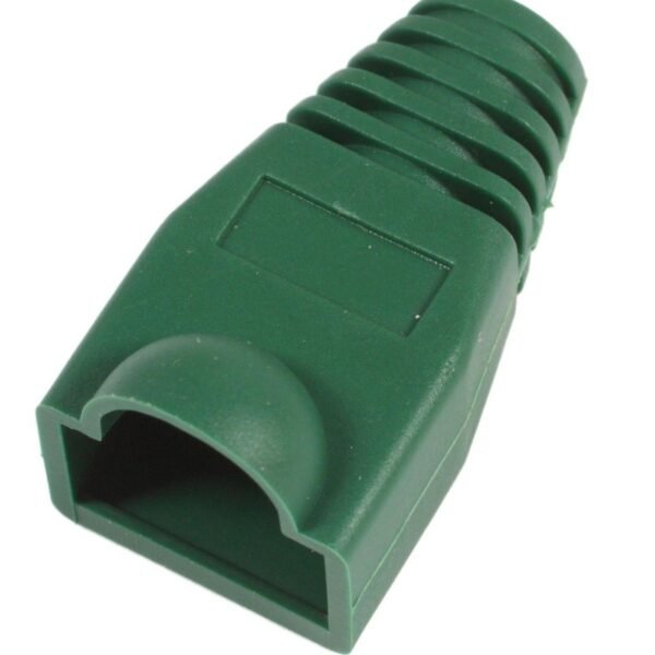 Strain Relief Boot for RJ45  Green, 50pcs Cable lead in  6.40mm