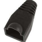 Strain Relief Boot for RJ45  Black, 50pcs Cable lead in  6.40mm