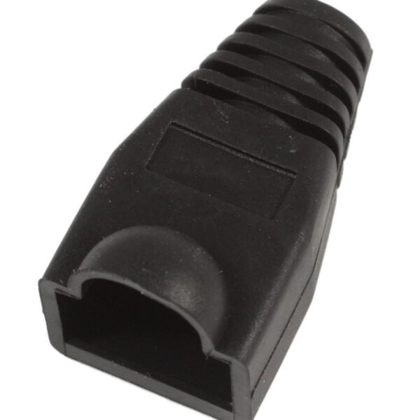 Strain Relief Boot for RJ45  Black, 50pcs Cable lead in  6.40mm