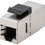 Keystone module CAT6, STP 2 RJ45 female (8P8C) pin out  1:1, for Keystone ports with 19.2 x 14.9 mm, Tested up to 250 MHz