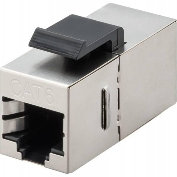 Keystone module CAT6, STP 2 RJ45 female (8P8C) pin out  1:1, for Keystone ports with 19.2 x 14.9 mm, Tested up to 250 MHz