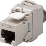 Keystone module CAT6a, STP RJ45 to IDC connectors Tested up to 500 MHz