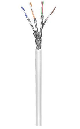 Img_25426011.jpg S/FTP CAT6 100m White, PVC Solid, AWG 23/1, CCA Non-terminated data-/install. cable for proccessing and installation with LSA - Image 1
