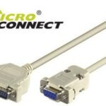 Serial Cable DB9-DB25 3M  F/M Serial printer connection Pinning : 1-4, 2-2, 3-3, 4-5, 4-6, 5-7, 6-20, 8-20. Shielded type. Mounted.