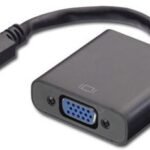 HDMI Mini - VGA adapter M-F HDMI Mini type - VGA, Black  Supports : 1920 x 1080p@60Hz