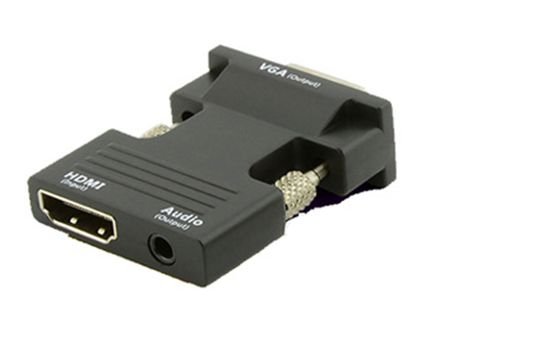 Img_25426056.jpg HDMI Female - VGA Male Black Plastic - Image 1