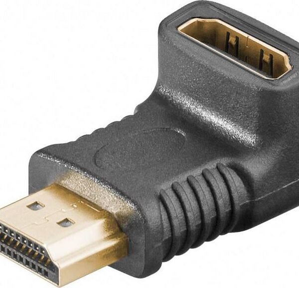 HDMI 19 Angled Adaptor F-M 4K  Ultra HD 2160p (60 Hz) HDMI  -HDMI Angled adaptor 270? Gold plated contacts