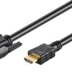 HDMI 19 - DVI-D 18+1 0.5m M-M Resolution :  HDTV up to  1080p Gold-Plated Connectors