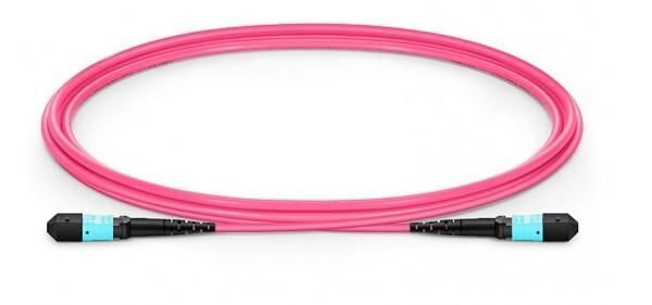 12 cores MPO/UPC-MPO/UPC  female to female  OM4, 10M,  LSZH Polarity B   IL<lt/> 0.75db DOUBLE SHEATHED cable diameter 4.5mm Fibre