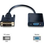 Adapter DVI-D to VGA adapter DVI 24+1 - HD15 M-F IC  chipset: ITE6693, Black.