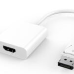 Active Displayport Adapter 1.2 DP male to HDMI female, White, Resolution : 4096x2160, Supporting 4K*2K@30Hz