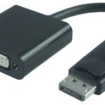 Displayport v1.2 to DVI M-F DVI-I 24+5, Dual link 0.15m  Passive, Black, Resolution : 1920x1200 / 1080P (Full HD)