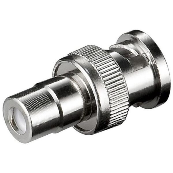 NC 1524 RCA F - BNC M BNCRCAADAPTOR1, BNC, RCA,  Male/Female, Metallic