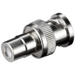 NC 1524 RCA F - BNC M BNCRCAADAPTOR1, BNC, RCA,  Male/Female, Metallic