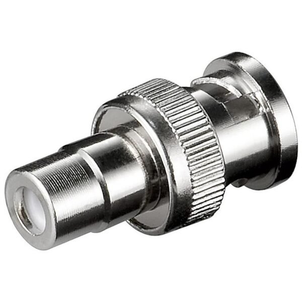NC 1524 RCA F - BNC M BNCRCAADAPTOR1, BNC, RCA,  Male/Female, Metallic