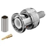 BNC crimp plug for RG58 cable with gold pin for RG58/U cable