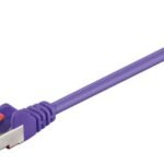 F/UTP CAT6 0.25m Purple PVC Outer Shield : Foil screening 4x2xAWG 27 CCA