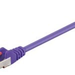 F/UTP CAT6 0.25m Purple PVC Outer Shield : Foil screening 4x2xAWG 27 CCA