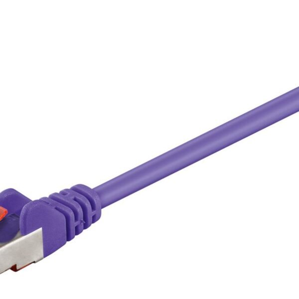 F/UTP CAT6 0.25m Purple PVC Outer Shield : Foil screening 4x2xAWG 27 CCA