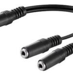 3.5mm Minijack Y Cable, 0.2m 3.5mm Minijack Y Adapter  Cable 3.5 mm Minijack, 1 x male to 2 x female stereo