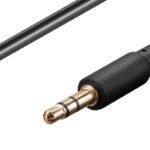 3.5mm Minijack Cable 0,5m 90? 3.5mm Minijack Cable Male-Male